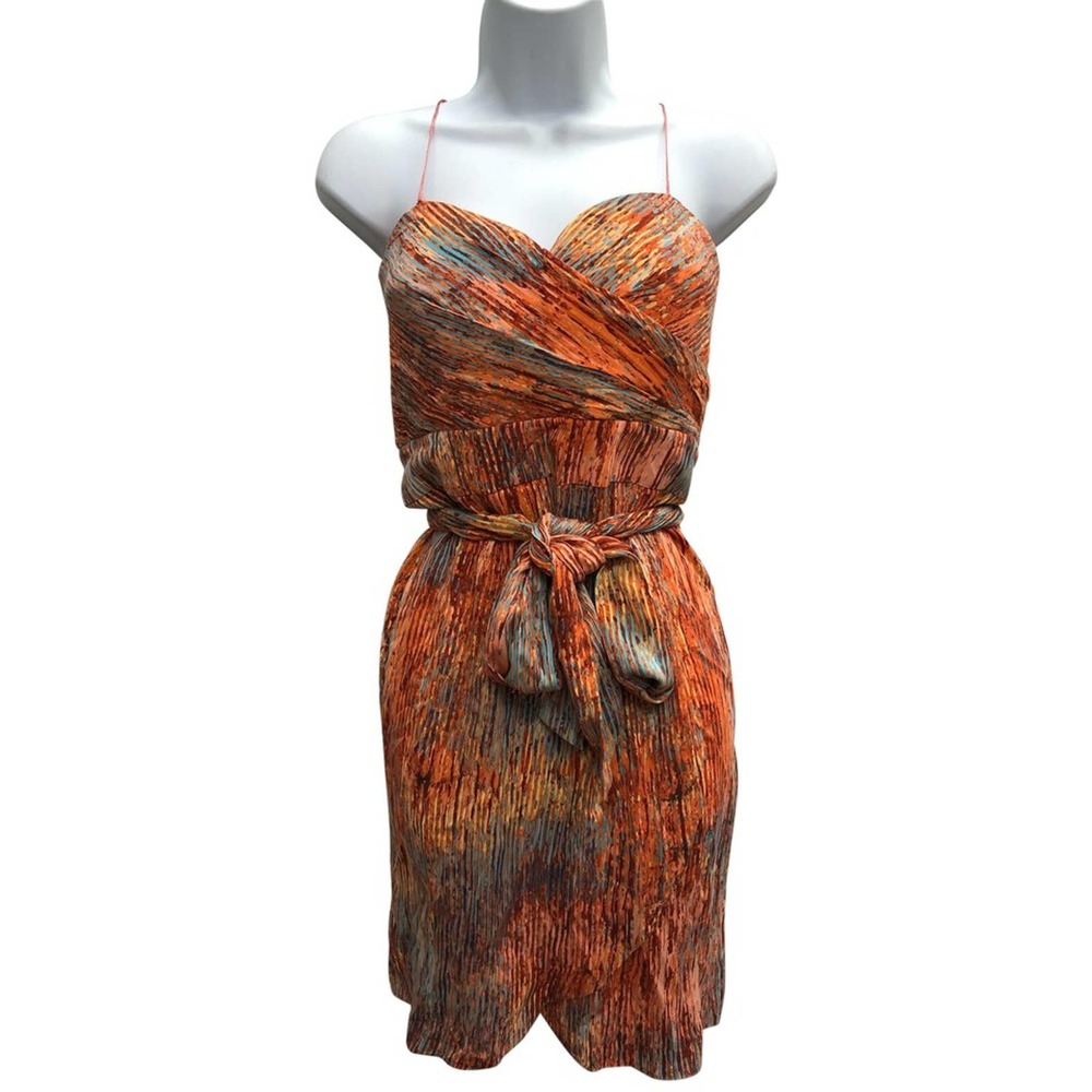 Catherine Malandrino Printed Multi Silk Dress 6